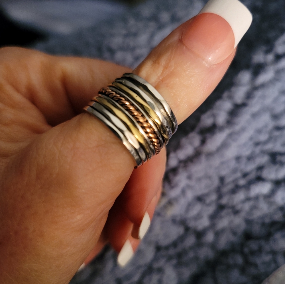 Beautiful, Unique Solid Sterling Silver Fidget/Sp… - image 1